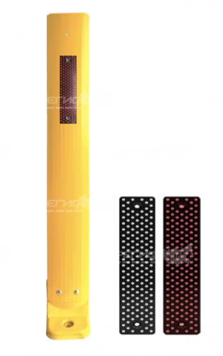 Столбик с катафотом С3П желтого цвета